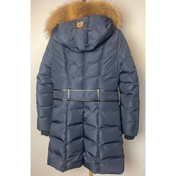 Mackage Kay-F Navy and Black Heavy Down Hooded Jacket Sz. M - Picture 7 of 12